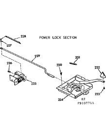 Power Lock Section parts for Kenmore Range 103.9337711 (1039337711, 103 9337711) from AppliancePartsPros.com
