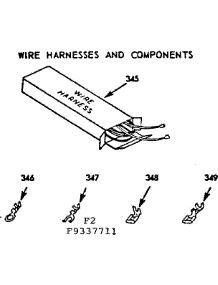 Wire Harnesses And Components parts for Kenmore Range 103.9337711 (1039337711, 103 9337711) from AppliancePartsPros.com