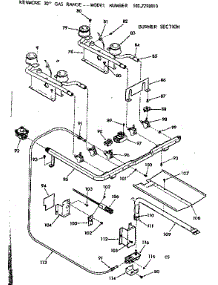 Burner Section parts for Kenmore Range 103.7298010 (1037298010, 103 7298010) from AppliancePartsPros.com