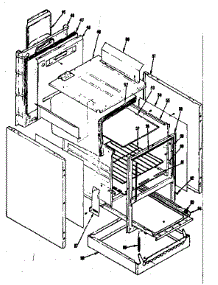 Body Section parts for Kenmore Range 119.7216700 (1197216700, 119 7216700) from AppliancePartsPros.com