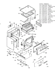 Body Section parts for Kenmore Range 911.6327463 (9116327463, 911 6327463) from AppliancePartsPros.com