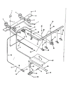 Burner Section parts for Kenmore Range 911.6168710 (9116168710, 911 6168710) from AppliancePartsPros.com