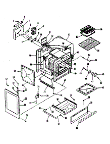 Body Section parts for Kenmore Range 911.7358810 (9117358810, 911 7358810) from AppliancePartsPros.com