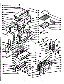 Upper Body Section parts for Kenmore Range 103.7727040 (1037727040, 103 7727040) from AppliancePartsPros.com