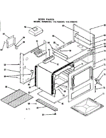Body Parts parts for Kenmore Range 119.7038310 (1197038310, 119 7038310) from AppliancePartsPros.com