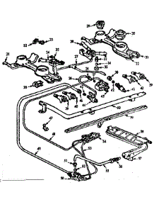Burner Section parts for Kenmore Range 103.722637 (103722637, 103 722637) from AppliancePartsPros.com