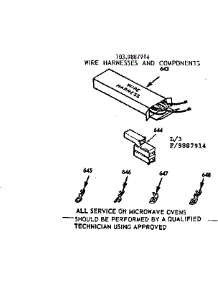 Wire Harnesses And Components parts for Kenmore Range 103.9887914 (1039887914, 103 9887914) from AppliancePartsPros.com