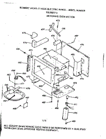 Microwave Oven Section parts for Kenmore Range 103.9887914 (1039887914, 103 9887914) from AppliancePartsPros.com