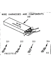 Wire Harnesses And Components parts for Kenmore Range 911.9237510 (9119237510, 911 9237510) from AppliancePartsPros.com
