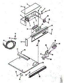Control Panel Section parts for Kenmore Range 278.4038890 (2784038890, 278 4038890) from AppliancePartsPros.com