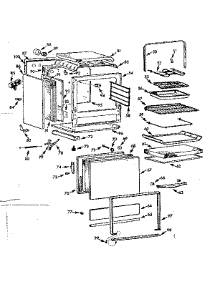 Lower Body Section parts for Kenmore Range 103.9886790 (1039886790, 103 9886790) from AppliancePartsPros.com