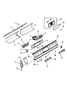 Control Section parts for Kenmore Range 911.4528610 (9114528610, 911 4528610) from AppliancePartsPros.com