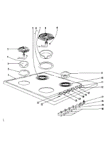Cook Top Section parts for Kenmore Range 101.9336440 (1019336440, 101 9336440) from AppliancePartsPros.com