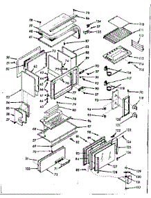 Upper Body Section parts for Kenmore Range 103.7707001 (1037707001, 103 7707001) from AppliancePartsPros.com