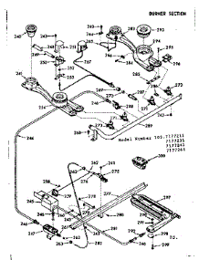 Burner Section parts for Kenmore Range 103.7177241 (1037177241, 103 7177241) from AppliancePartsPros.com