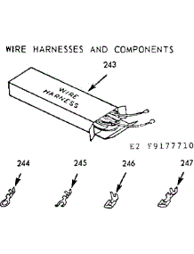 Wire Harnesses And Components parts for Kenmore Range 911.9177710 (9119177710, 911 9177710) from AppliancePartsPros.com