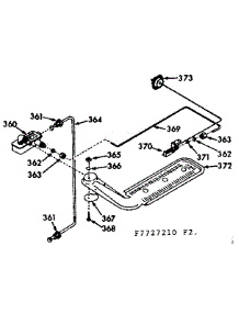 Upper Oven Burner Section parts for Kenmore Range 103.7727240 (1037727240, 103 7727240) from AppliancePartsPros.com