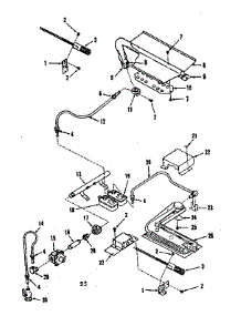 Burner Section parts for Kenmore Range 278.3218510 (2783218510, 278 3218510) from AppliancePartsPros.com