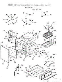 Body Section parts for Kenmore Range 911.9388111 (9119388111, 911 9388111) from AppliancePartsPros.com