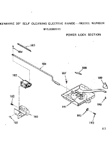 Power Lock Section parts for Kenmore Range 911.9388111 (9119388111, 911 9388111) from AppliancePartsPros.com