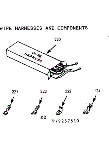 Wire Harness And Components parts for Kenmore Range 911.9257520 (9119257520, 911 9257520) from AppliancePartsPros.com