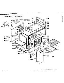 Body Section parts for Kenmore Range 119.7408211 (1197408211, 119 7408211) from AppliancePartsPros.com