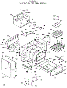 Body Section parts for Kenmore Range 103.9347810 (1039347810, 103 9347810) from AppliancePartsPros.com