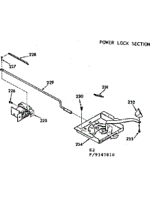 Power Lock Section parts for Kenmore Range 103.9347810 (1039347810, 103 9347810) from AppliancePartsPros.com
