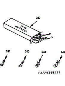Wire Harnesses And Components parts for Kenmore Range 911.9368111 (9119368111, 911 9368111) from AppliancePartsPros.com