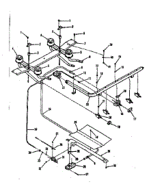 Burner Section parts for Kenmore Range 911.7138811 (9117138811, 911 7138811) from AppliancePartsPros.com