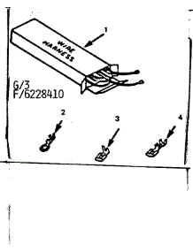 Wire Harnesses And Components parts for Kenmore Range 911.6228410 (9116228410, 911 6228410) from AppliancePartsPros.com