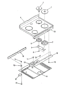 Main Section parts for Kenmore Range 911.6428810 (9116428810, 911 6428810) from AppliancePartsPros.com