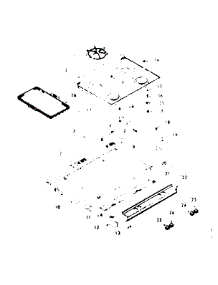 Main Top Section parts for Kenmore Range 103.7827342 (1037827342, 103 7827342) from AppliancePartsPros.com