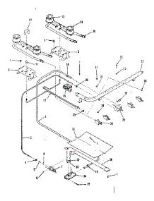 Burner Section parts for Kenmore Range 911.6188690 (9116188690, 911 6188690) from AppliancePartsPros.com