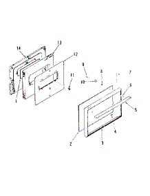 Oven Door parts for Kenmore Range 911.6188690 (9116188690, 911 6188690) from AppliancePartsPros.com