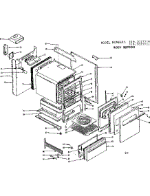Body Section parts for Kenmore Range 119.7077710 (1197077710, 119 7077710) from AppliancePartsPros.com