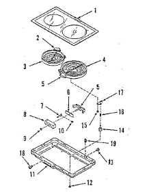 Electric Radiant Module Kit 4998730 parts for Kenmore Range 911.4688813 (9114688813, 911 4688813) from AppliancePartsPros.com