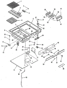 Main Top Section parts for Kenmore Range 911.4688813 (9114688813, 911 4688813) from AppliancePartsPros.com