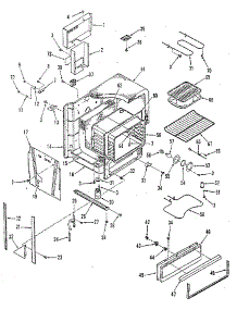 Oven Body Section parts for Kenmore Range 911.4688813 (9114688813, 911 4688813) from AppliancePartsPros.com
