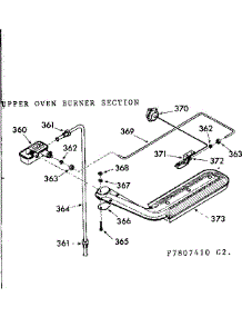 Upper Oven Burner Section parts for Kenmore Range 103.7807441 (1037807441, 103 7807441) from AppliancePartsPros.com