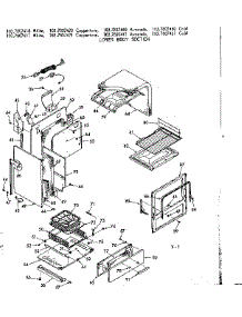 Lower Body Section parts for Kenmore Range 103.7807441 (1037807441, 103 7807441) from AppliancePartsPros.com