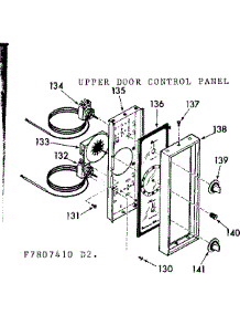 Upper Oven Control Panel parts for Kenmore Range 103.7807441 (1037807441, 103 7807441) from AppliancePartsPros.com