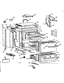 Oven Body Section parts for Kenmore Range 103.7884010 (1037884010, 103 7884010) from AppliancePartsPros.com