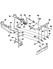 Top Burner Section parts for Kenmore Range 911.3654191 (9113654191, 911 3654191) from AppliancePartsPros.com