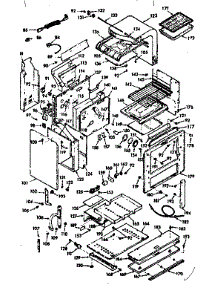 Body Section parts for Kenmore Range 103.7477220 (1037477220, 103 7477220) from AppliancePartsPros.com
