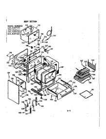 Body Section parts for Kenmore Range 103.9187141 (1039187141, 103 9187141) from AppliancePartsPros.com