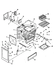 Oven Body Section parts for Kenmore Range 911.7358710 (9117358710, 911 7358710) from AppliancePartsPros.com