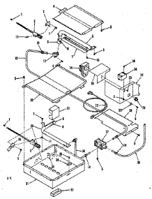 Broiler & Oven Burner Section parts for Kenmore Range 911.7358710 (9117358710, 911 7358710) from AppliancePartsPros.com