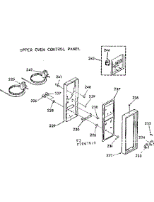 Upper Oven Control Panel parts for Kenmore Range 103.7867810 (1037867810, 103 7867810) from AppliancePartsPros.com