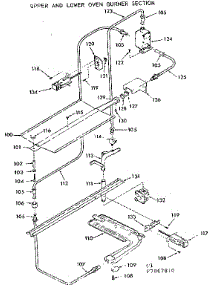 Upper And Lower Oven Burner Section parts for Kenmore Range 103.7867810 (1037867810, 103 7867810) from AppliancePartsPros.com